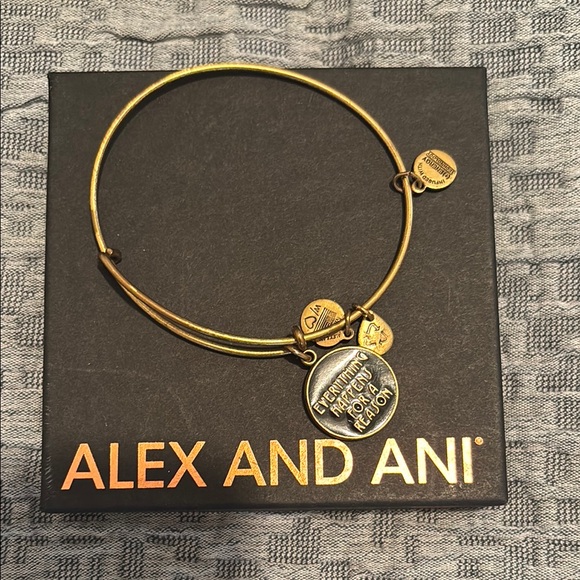 Alex and Ani Gold Expandable Charm Bracelet - Picture 1 of 1